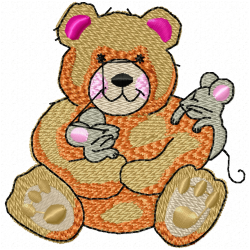 Teddy Embroidery Design 9